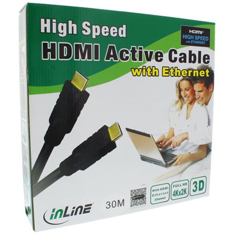 HDMI - HDMI, 30m 30m HDMI HDMI Nero cavo HDMI - Foto 1
